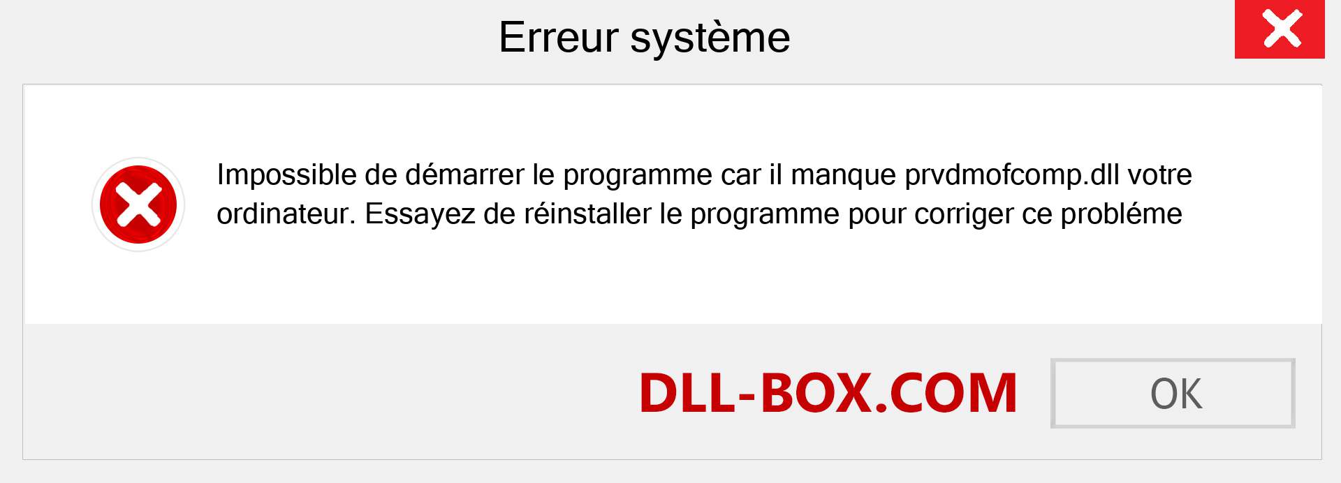 Le fichier prvdmofcomp.dll est manquant ?. Télécharger pour Windows 7, 8, 10 - Correction de l'erreur manquante prvdmofcomp dll sur Windows, photos, images